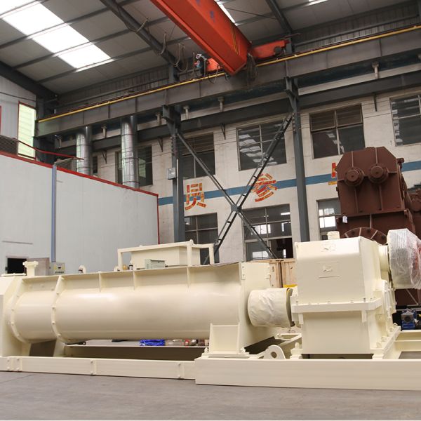 75 Kw Clay Brick Making Machines Double Shaft Clay Brick Mixer Machine SJ360