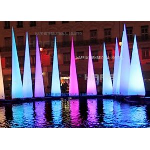 High Brightness Cone Inflatable Event Decoration Lighting Integrated High Power