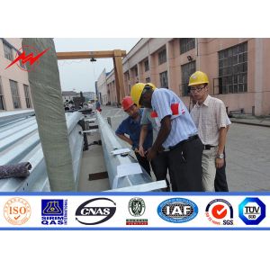 10m 11m 12m Hot Dip Galvanization Column Electrical Power Pole
