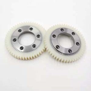 Light White Water Roller Driven Nylon Gear KBA 105 Offset Press Parts Printing