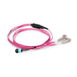 MPO MTP Fan Out Cable MPO TO LC Duplex Breakout 8/12 Fiber Optic Patch Cord