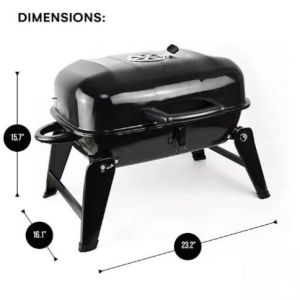 Portable charcoal grill,suitable for small outdoor barbecues