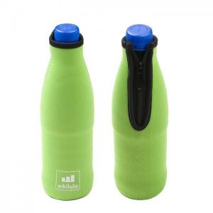 Silk Printing Beer Bottle Cooler Bag , Glove Stubby Holder Bulk Neoprene Beer Can Cooler