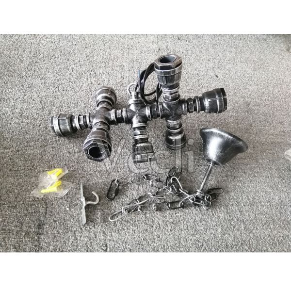 Loft Industrial Style Retro Water Pipe Chandelier Restaurant Aisle Coffee Shop Iron pendant lamp(WH-VP-222)