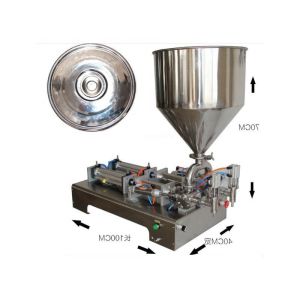 stainless steel semi automatic liquid bread cream paste filling machine
