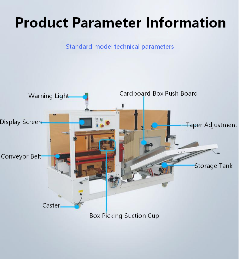 Fully automatic vertical cardboard box forming unboxing and sealing machine KXJ-01 automatic unboxing and sealing machine, corrugated cardboard box