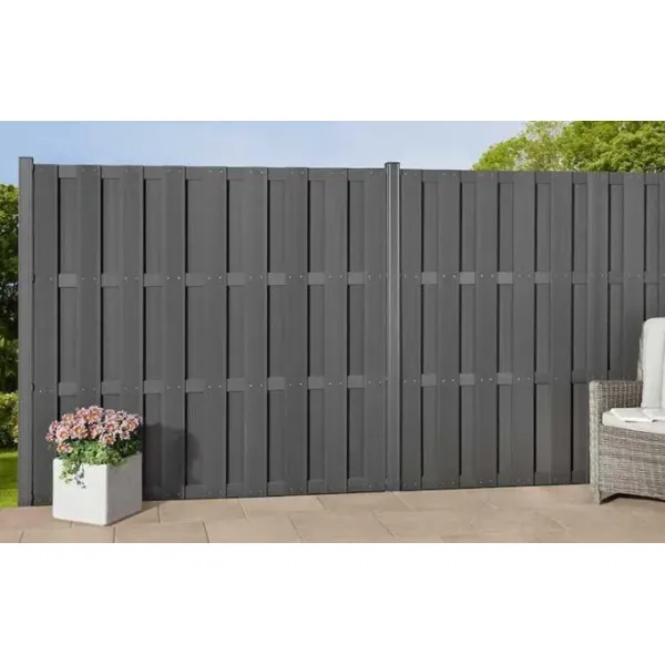 Concealed Fastener WPC Fencing Panel for Modern Home Boundary