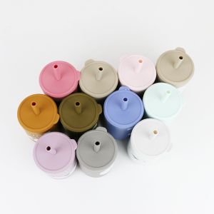 BPA Free Straw Cup Silicone Coffee Mug For Toddler Kids Drinking