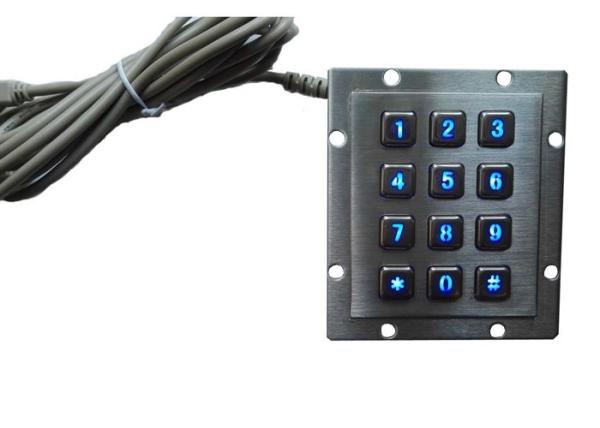 Quality NEMA4 RS485 Wireless Number Pad , Custom Computer Numeric Keypad Panel Mounting for sale
