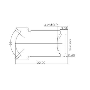 Wholesale 1/1.8&quot; 4mm, 6 high Megapixel S mount low distortion less than 0.4% wide angle lens CCL118040MPR from china suppliers
