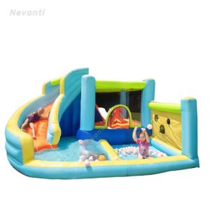 Water Slide Bouncy Jumping House Inflatable Castle for Family Party Outdoor