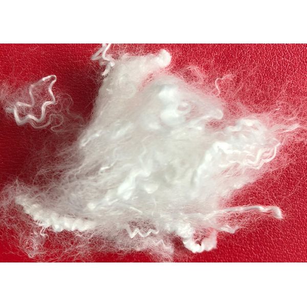 Eco - Friendly Siliconized Polyester Fibre 110 Degree Melting Point Heat