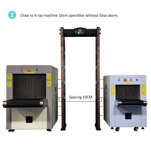 Outdoor Walk Through Security Metal Detector Gate Light Weight ABS Material