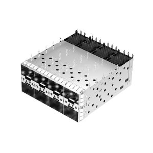 Link-pp LP24BC01101 2x4 Port SFP+ Cage Connector Press-Fit With Inner/Outer