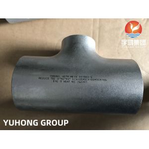 Duplex Steel Pipe Fittings Reducer Tee B16.9 ASTM A815 UNS S31803 Pipe Branch