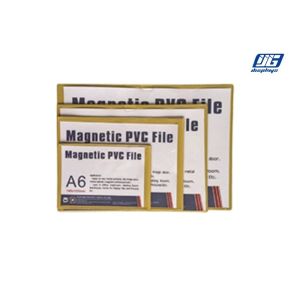 A4-A6 PVC File Magnetic Document Holder Rectange Shape Apply To Any Metal