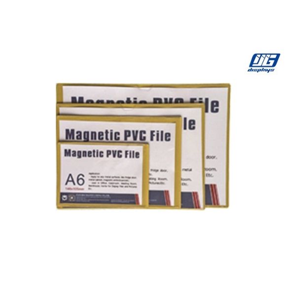 A4-A6 PVC File Magnetic Document Holder Rectange Shape Apply To Any Metal