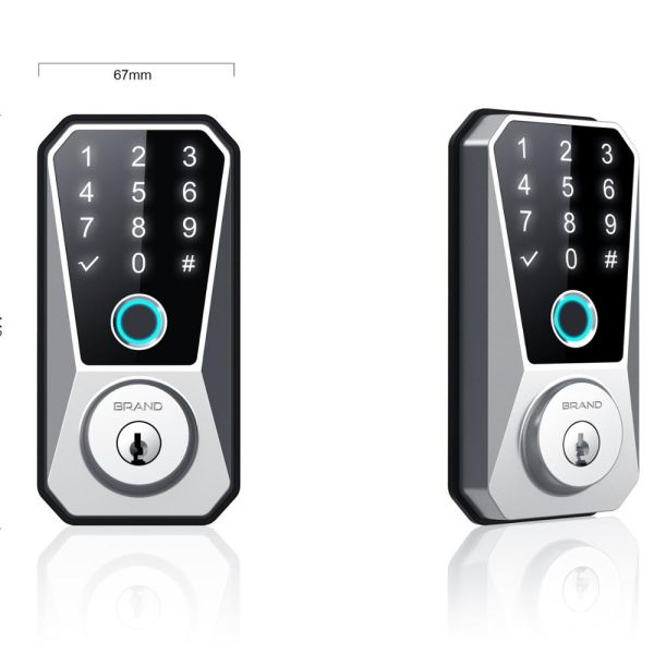 Unlock Method Card Code Key Fingerprint Hottest WiFi-Connected Door Lock for Apartments