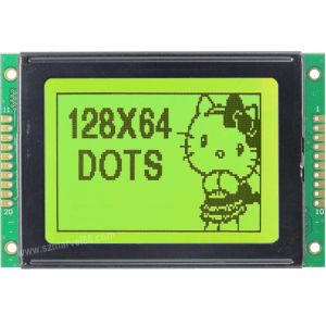 M12864K-Y5, 12864 Graphics LCD Module, 128 x 64 Display, STN yellow green, transflective/p