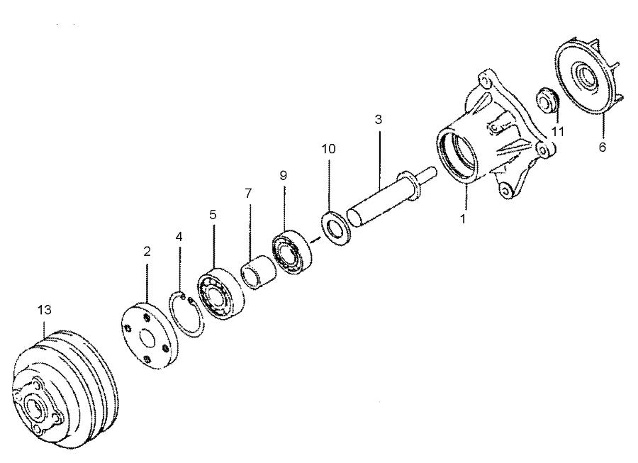 178-6633 1786633 Water Pump Excavator Engine Parts Fitting For 3066 313D 314C 315D L
