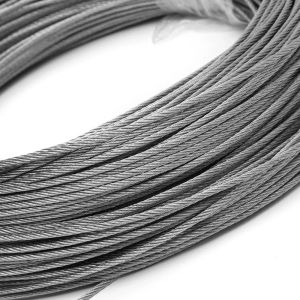 China 6.3mm 6X19 S Seale 1770 MPa Galvanized Elevator Governor Cable Steel Wire Rope on sale