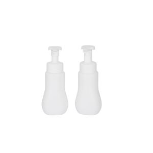 China 8oz Wavy Shape HDPE Mousse Foam Bottle With 3cc Output on sale