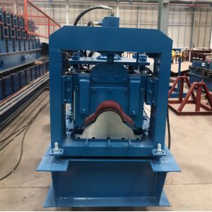 Glazed Roof Ridge Cap Roll Forming Machine Galvanized Metal Color Steel