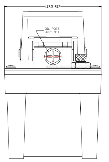 3.2L Reservoir 10000PSI Operating Pressure Portable Air Hydraulic Pump 3/8-18NPT Single Acting
