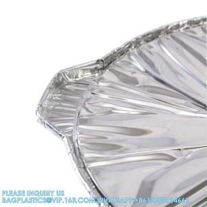 5300ml Disposable Cooking Pie Pot Large Aluminum Foil Pot Round Baking Container