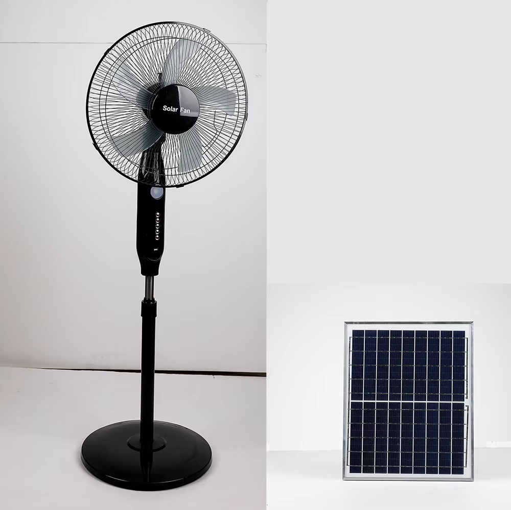 Outdoor All-Rounder,Solar/USB-C Dual Charging ,Four-Speed Camping Fan Light