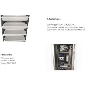 Chocolate Candy Food Transport Z Type Bucket Conveyor Less Noise