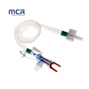 Closed Suction Catheter Automatic Flushing 72H Double Swivel Elbow