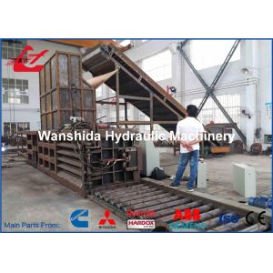 China horizontal Plastic PET Bottles Baler factory throughout 6-8tons/h bale