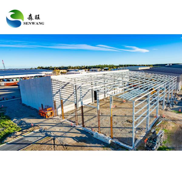 Quality ISO 9001 Certified Steel Structure Warehouse with Custom Wall Cladding for sale