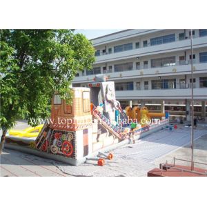 Wholesale 0.55 mm PVC Tarpaulin Inflatable Amusement Park Bouncy Castles For Hire from china suppliers