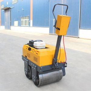 China Supply Road Machine Mini Road Roller Double Drums 0.5ton Vibratory Road