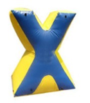 Entermainment Usgae Weave String Structure Inflatable Paint Bunker Trampoline