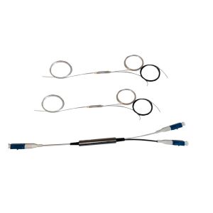 CC Type DWDM 3 Port TFF ITU Grid 100G Channel XX 250um 1.1m G657 A2 Bending