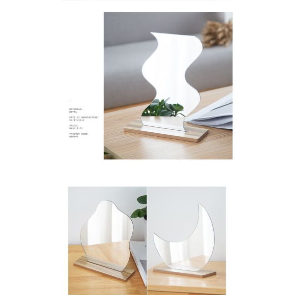 Contemporary Double Sided Acrylic Mirror Tabletop for Home Decor