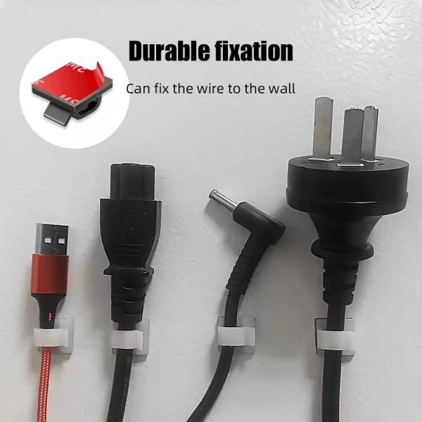 Desktop Wire Holder Clip R Type Custom Logo Printed Modular For Multi Purpose Use