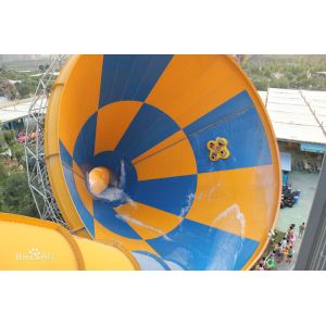 Customized FRP Boomerang Spiral Swimming Pool Slide environmental protection