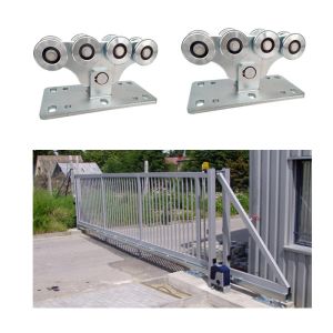 Medium Automatic Sliding Gate Wheels 8 Carriage Trolley For Self Supporting Gate