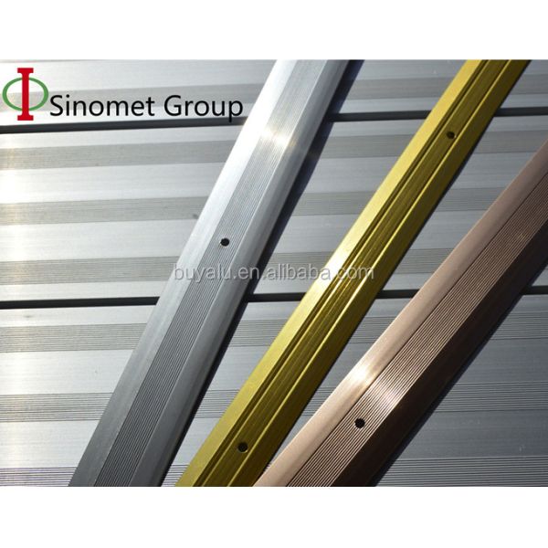 Quality Aluminium Carpet Edge Trim Transition  Connecting Trim For Interior Decoration for sale
