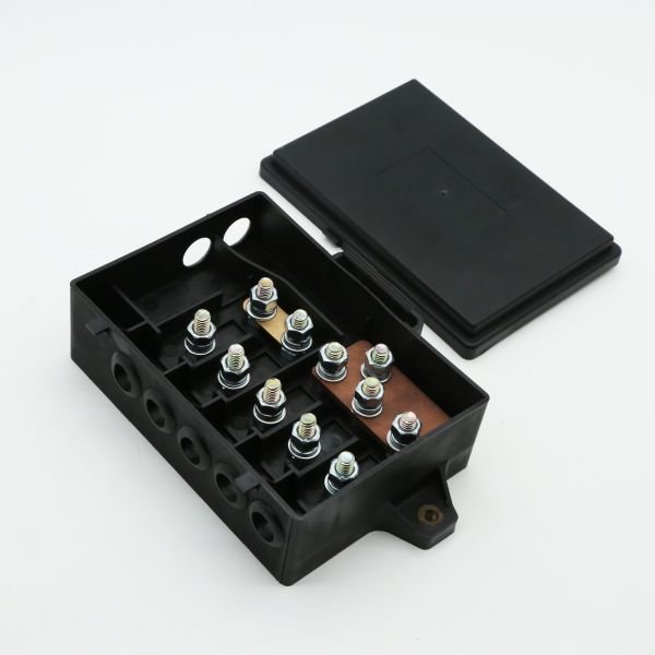Quality 5P 5 Ways 200A Rated Current 48V DC MIDI Fuse Holder Electrical Junction Box for ANS MIDI Fuse for sale