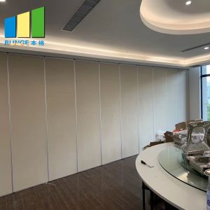 China MDF Melamine Hotel Operable Movable Sound Proof Partitions Wall For Banquet Hall on sale
