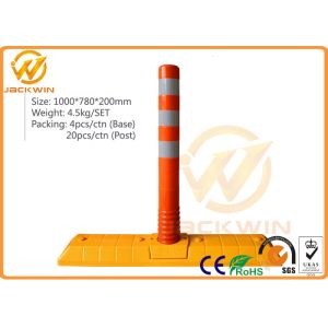 Flexible 78cm TPU Road Traffic Delineator Post / Lane Separator