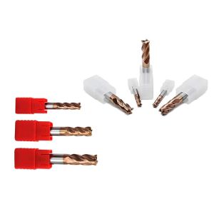 Finishing Surface Cutting Tungsten Carbide End Mill For CNC Milling Machines