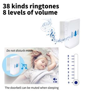 30W Wireless Video Door Bell High Definition Remote Control Smart Wifi Doorbell