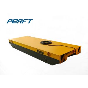 Rail Traveling Flat Electric Transfer Cart Customized 5 Ton Tow Cable Power