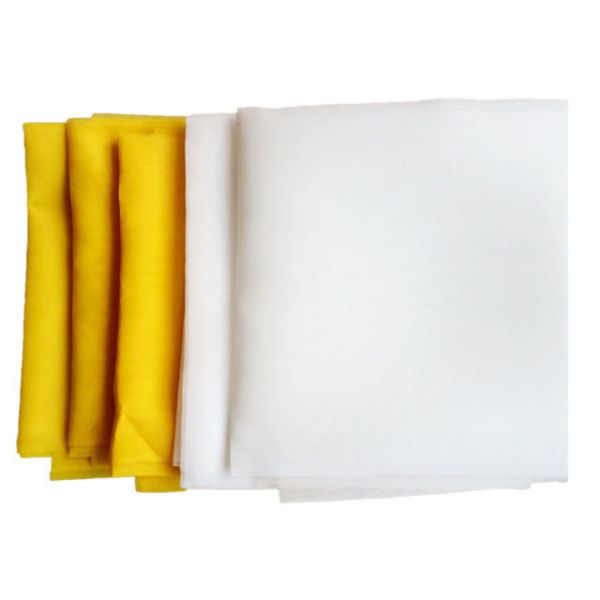 Quality 0.1 - 3.7m Width White Color Screen Printing Mesh 55 Micron Improved Fabric Strength for sale